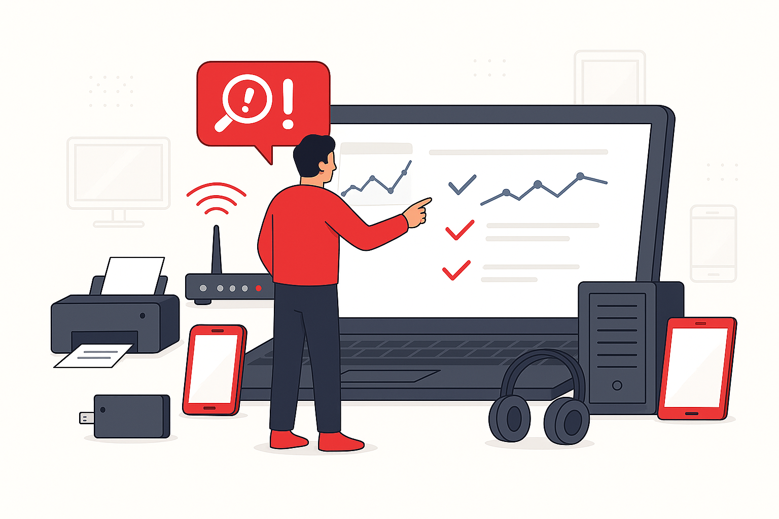 Dashboard with infrastructure metrics
