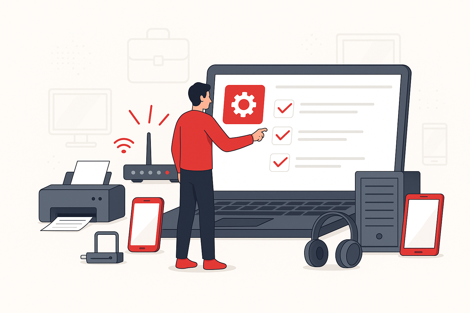 Asset tagging and inventory workflow